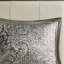 Couvre-lit grand bleu / brun - 5 pièces, avec bordure douce et grands coussins-124253791