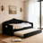 Upholstered Daybed with Trundle ,Velvet Sofabed with USB Charging Ports-391783678