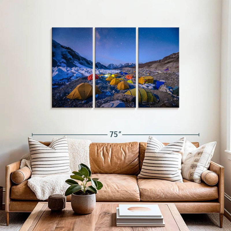 Senne Base Camp In Everest, 36" H x 57" W