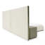Nixa - Lit moderne en velours beige-1139556746