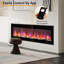 Blue Elephant 127cm W Black Electric Fireplace