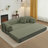 78" Compression Corduroy Queen Futon Convertible Sofa Bed with 2 Pillows, No Assembly Required-1691373253