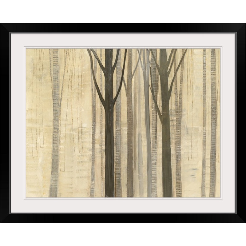 «Down to the Woods», impression d'art graphique Sanna, Cadre noir, H 20 po x l 24 po x P 1 po