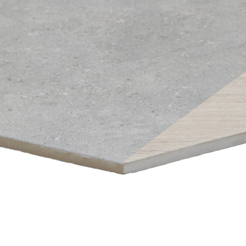 Carreau en porcelaine aspect bois 13 po x 14,5 po Arbor Hex (10,51 pieds carrés / caisse), Gris