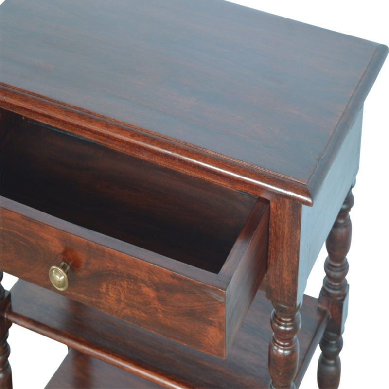Walkerton Solid Wood End Table with Storage