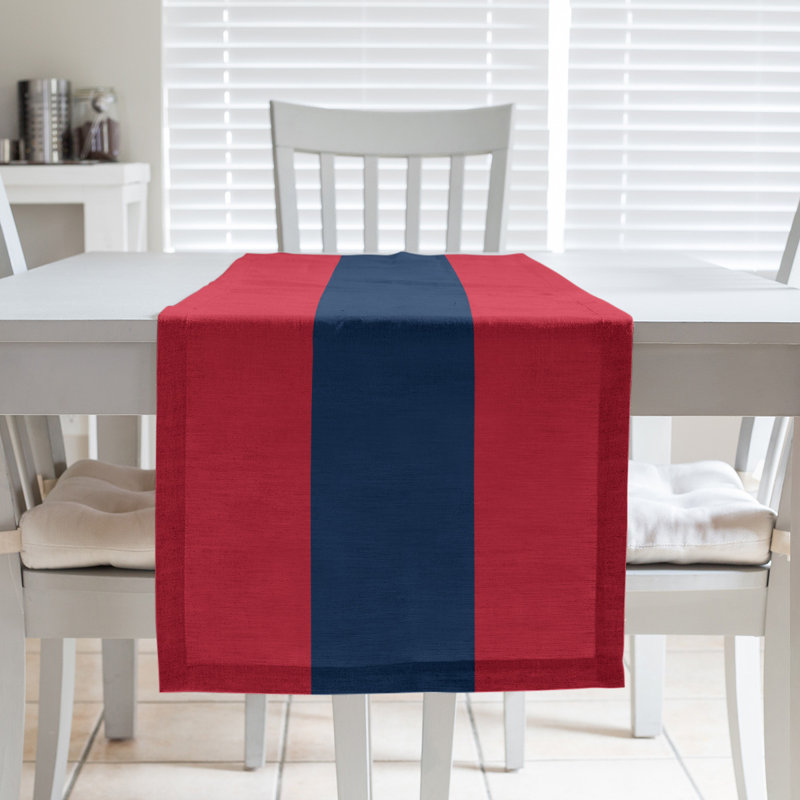 Washington Table Runner, 72" x 16", Red/Blue/Red, Cotton Blend