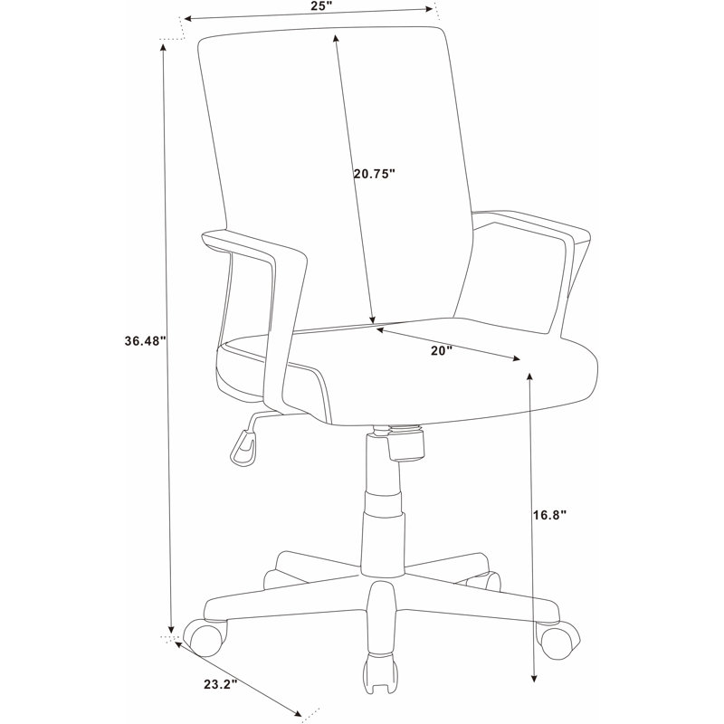 Danbury Nylon Task Chair, Black