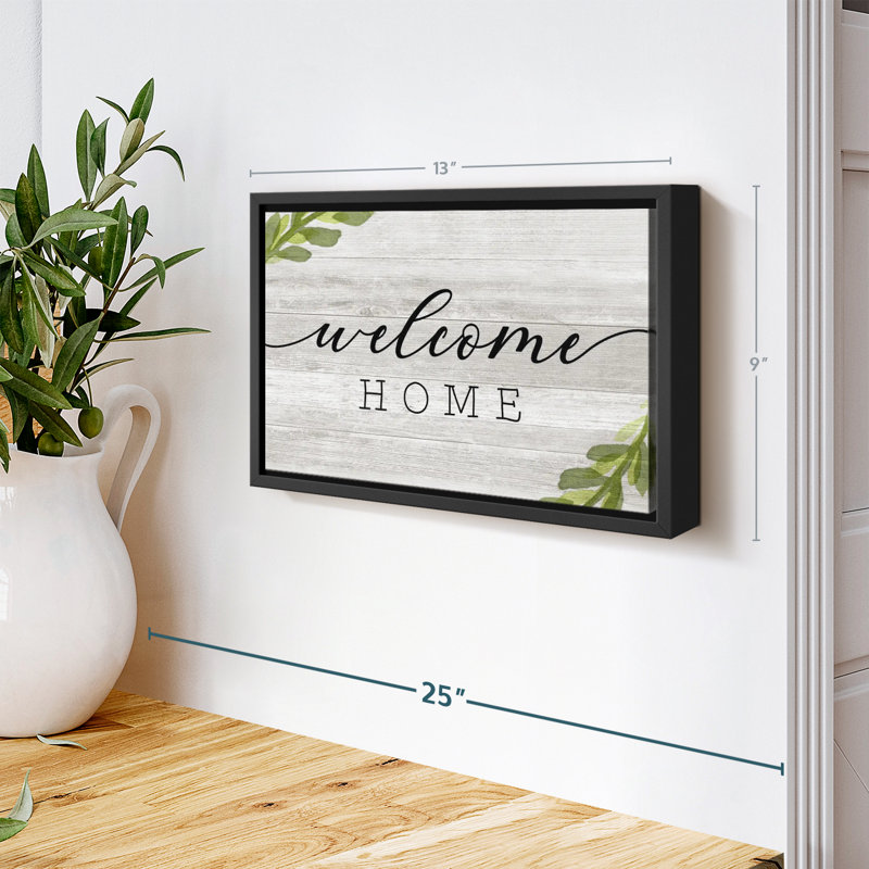" Rustic Welcome Home ", 9" H x 13" W