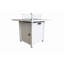 30" White Steel Propane/Natural Gas Firepit Table