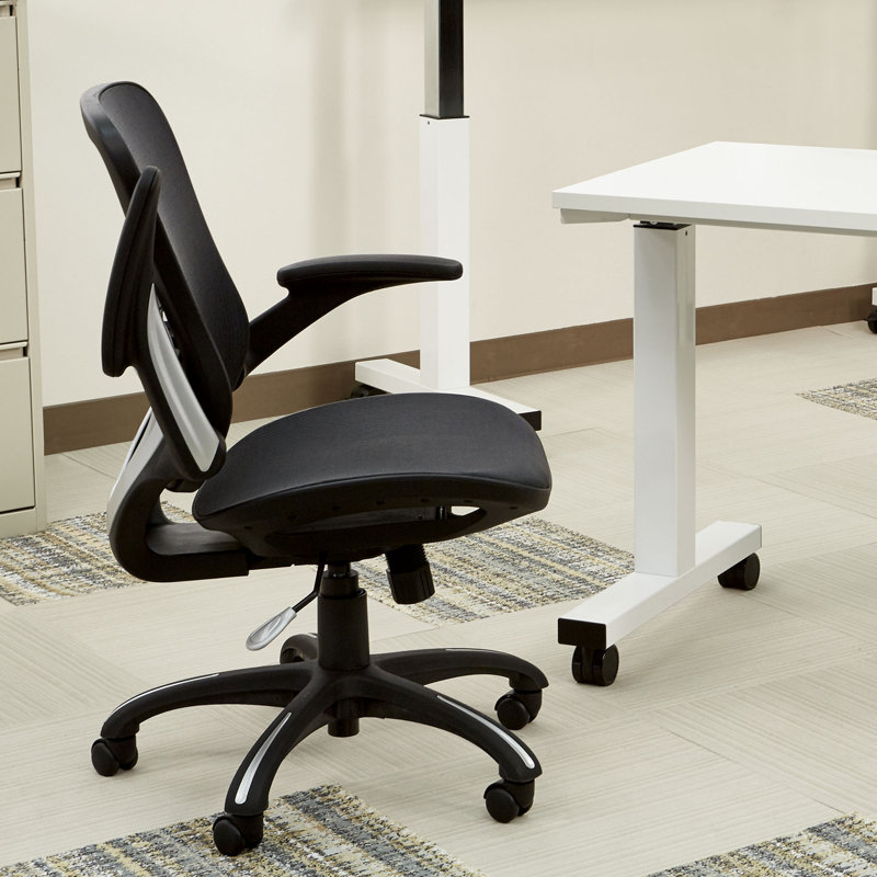 Black Mesh Executive Swivel Office Chair with Lumbar Support