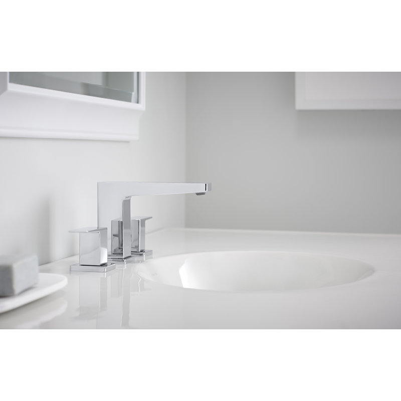 Honesty® Widespread Bathroom Faucet with Drain Assembly, Polished Chrome