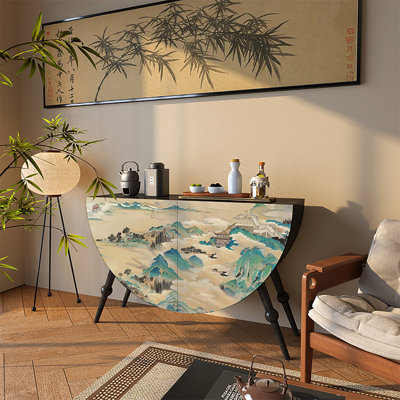 Armoire décorative en demi-cercle