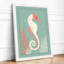 Graceful Seahorse Coastal - Framed Print-1598868366-1598868355