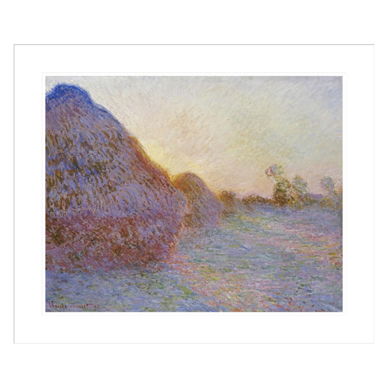 Haystacks by Claude Monet -Framed Giclee Print, 23.5" H x 27.9" W