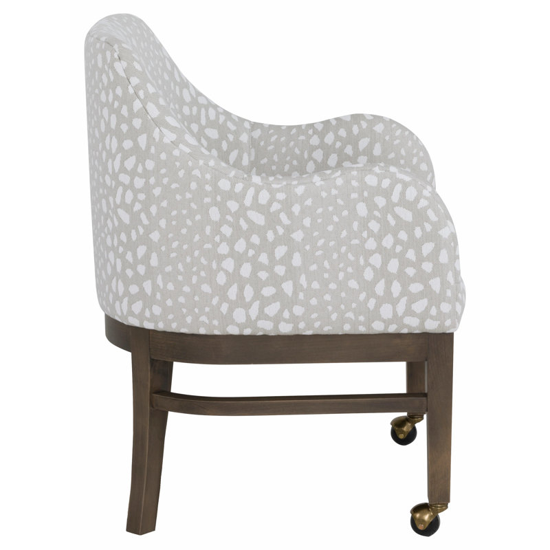 Upholstered Arm Chair, Walnut, Straw (3162 08)