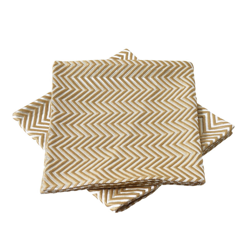 Housse de coussin rectangulaire à chevrons, Taupe