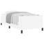  Structure de lit avec matelas en similicuir 39,4 "x 78,7" blanc-900007944
