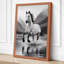 Horse in Mist Coastal 1 Piece Wrapped Canvas Wall Art-531036558-531036559