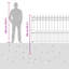 Powder-Coated Steel Fence Panels Included-124587309