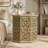 Watsonville Natural Brown Octagonal Solid Mango Wood Side Table