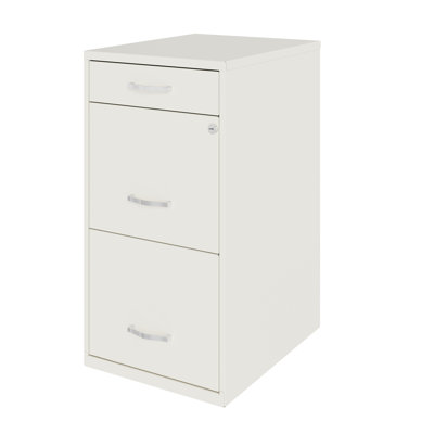 Maegan 3 Drawer Letter Width Vertical Home and Small Office Premiere File Cabinet with Pencil Drawer