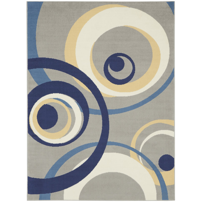 Tapis gris bohème Bo Eclectic, Rectangle 6 pi x 9 pi