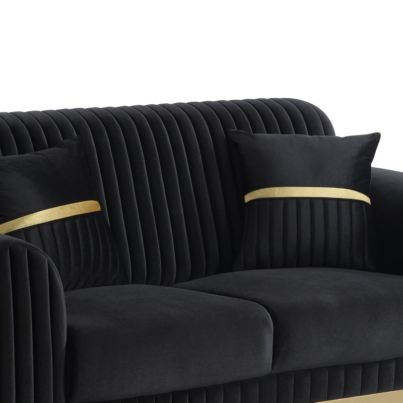 Causeuse Duplessis - noir, Noir