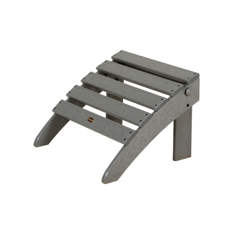 Repose-pieds pliant classique POLYWOOD Adirondack, Gris ardoise