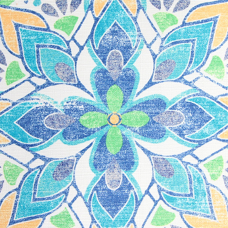 18" x 18" Indoor Throw Pillow, Blue Medallion