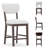 Upholstered Solid Wood Bar Stool-329192035