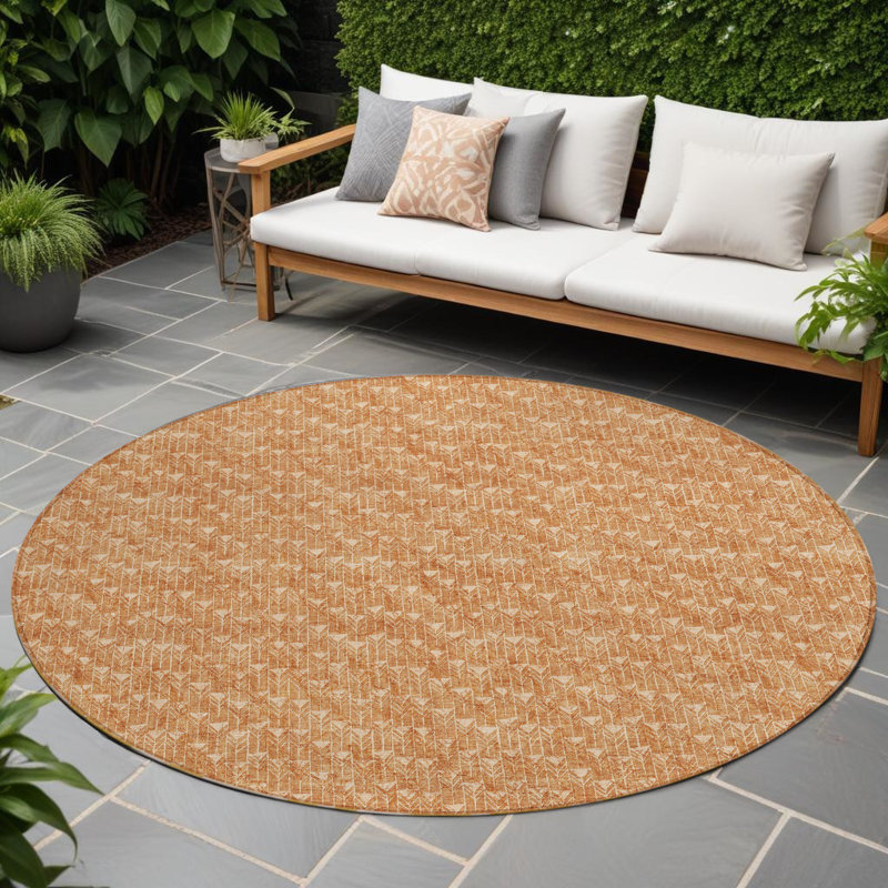 Tapis d'intérieur rond 8 po