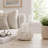 Shell White Cylinder Hurricane Candle Holder-1212029647