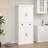 Stylish Freestanding Kitchen Pantry Cabinet with 4 Doors, 1 Drawer, and 2 Adjustable Shelves for Ample Storage and Versatile Use