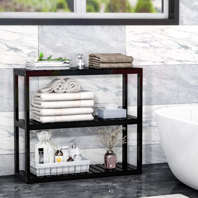 Brunetto Wicker Bathroom Shelves
