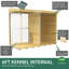 Dog Kennel and Run Full Height with Bars-81403551