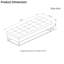 Banc de lit capitonné 58,6 po avec rangement-1213014260