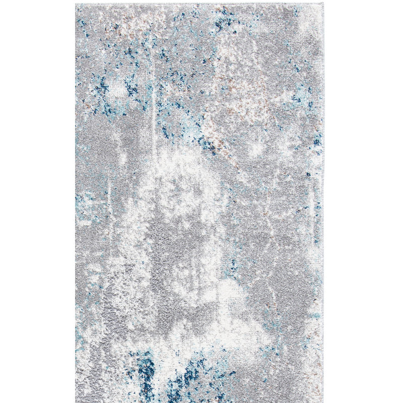 Aston Performance Abstract Rug, Rectangle 4' x 6'