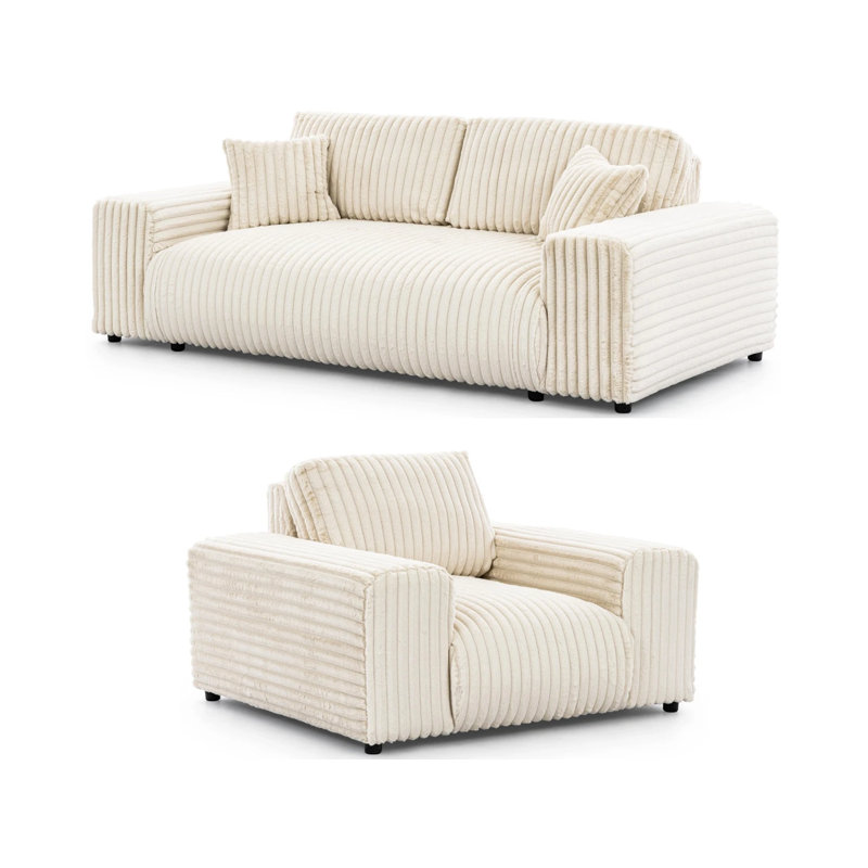 Mollis 2 - Piece Living Room Set, Beige