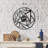 Elegant Black Metal Wall Clock, 19.7 x 19.7 inches | 100% Durable Metal with 0.08 inch Thickness | Silent Mechanism, Easy Wall Mounting | Perfect for Home Decor, Office Spaces & Modern Interiors