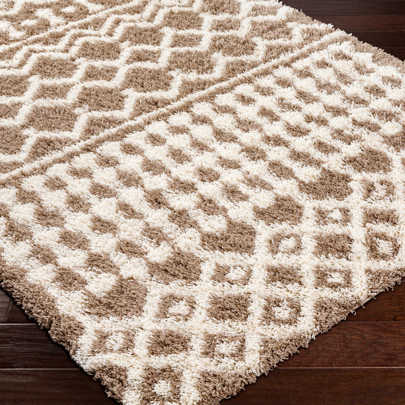 Periheli Geometric Shag Area Rug, Rectangle 160 x 220cm