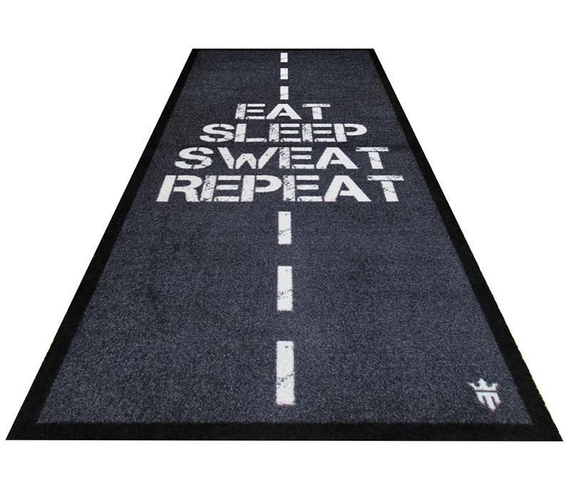 Petit tapis lavable Eat, Sleep, Sweat,