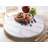 Ecole Natural White Marble 12 Inch Lazy Susan Elegant Rotating Turntable for Kitchen Countertop Tabletop Serving