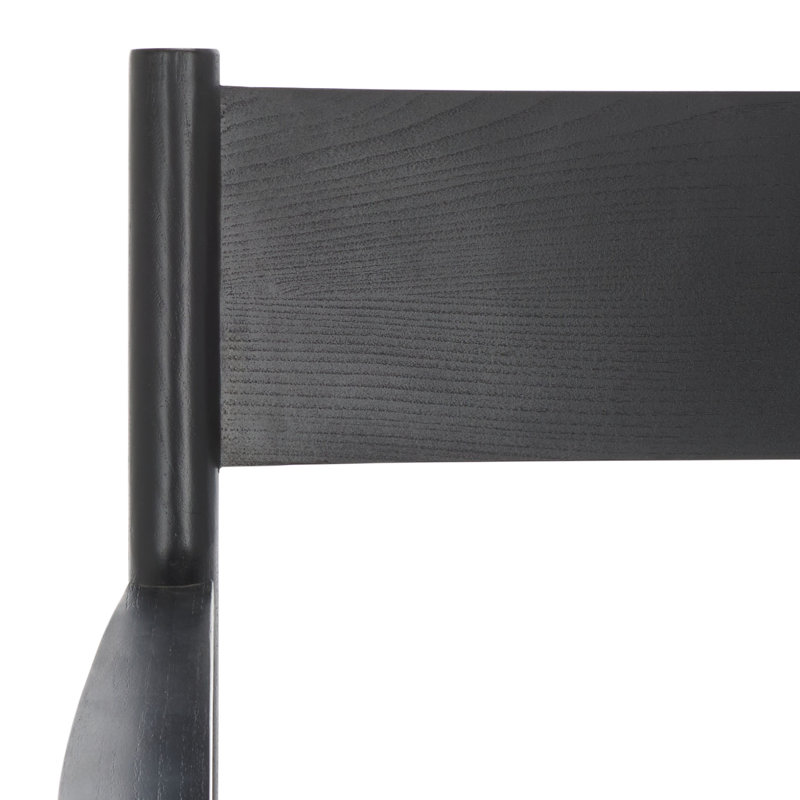 Devnie Leather Upholstered Arm Chair, Black, Black