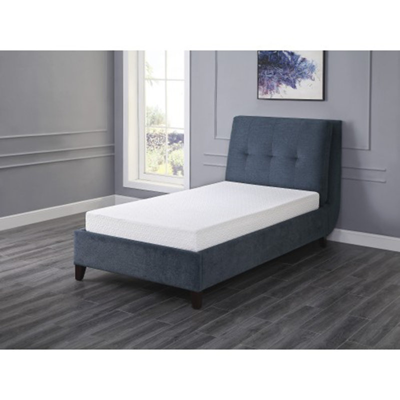 Firm Gel-Infused Memory Foam Hybrid Mattress - Dark Gray, Boxed for Sturdy Comfort, 6", Twin