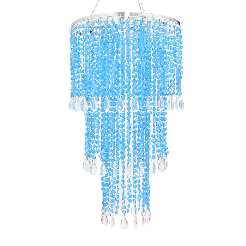 Lustre à niveaux unique Holladay, Turquoise, H 20 po x l 11 po x p 11 po