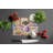 Decorating Easter Pekingese Glass Cutting Board