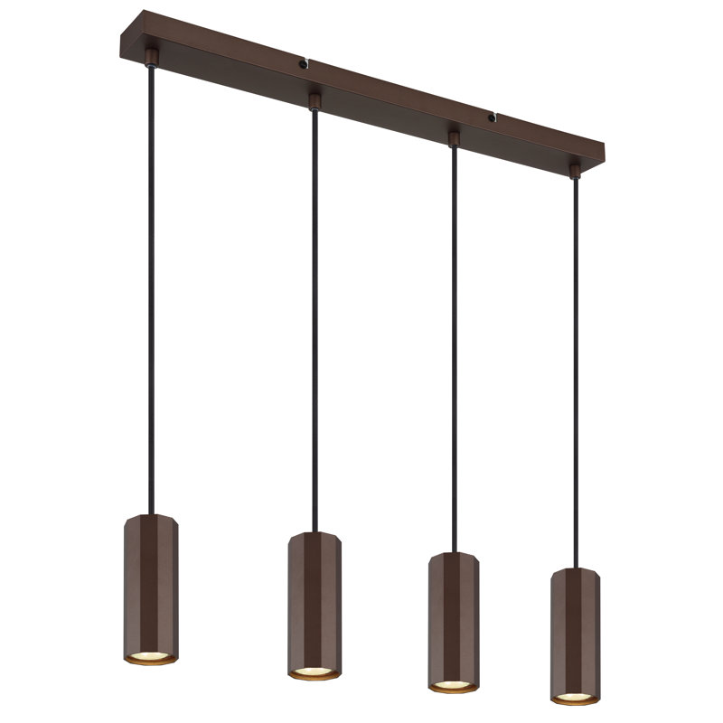 Alph 4 - Light Natural Pendant, Matt bronze color