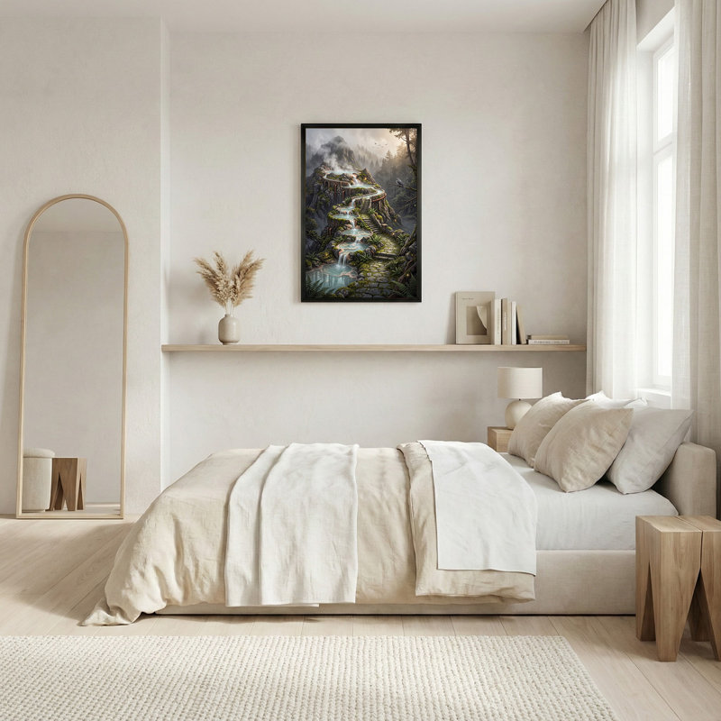 Art mural sur toile Misty Mountain, 30"H x 20"W