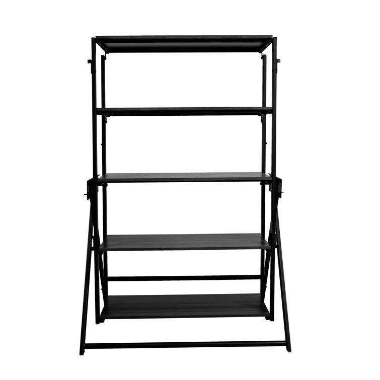 Lipton 2 in 1 Convertible Bookshelf to Table Opens and Folds in Minutes