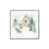 Cadre simple en chrome poli, bois massif